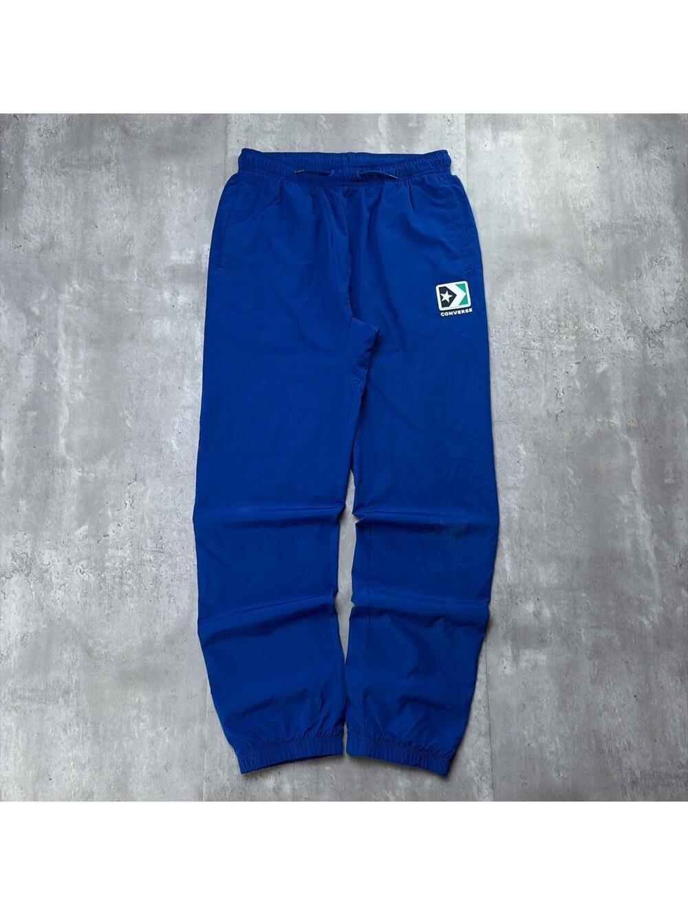 Y2K Blue Converse Grunge Skater Cuffed Trackpants